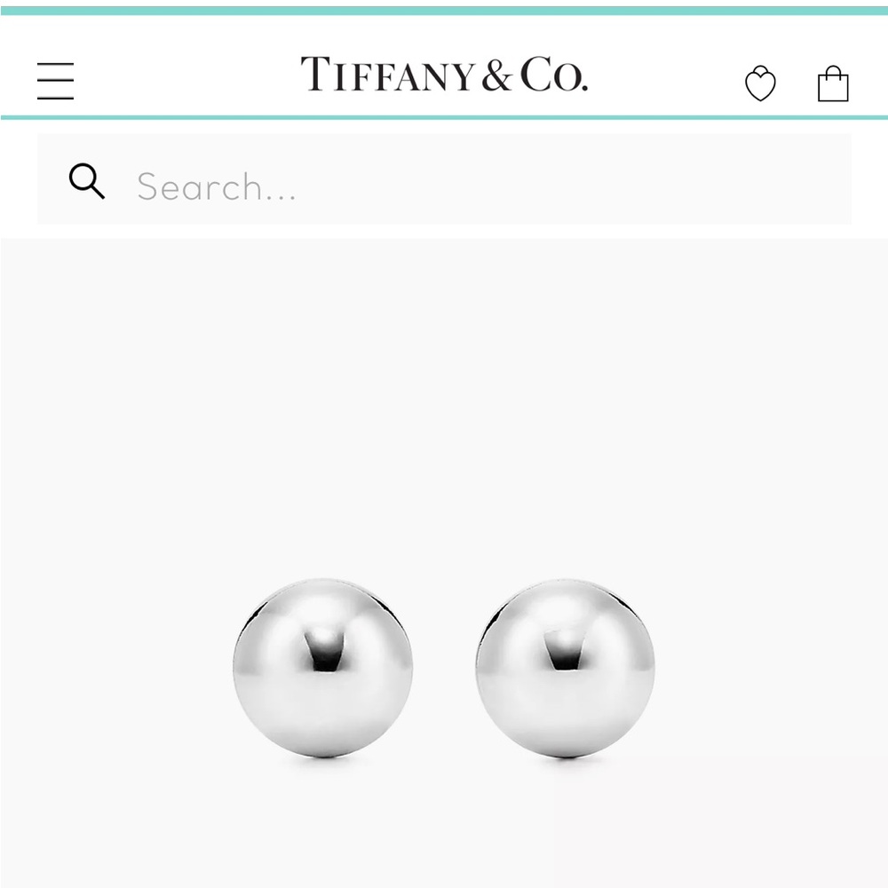 Silver Tiffany’s Ball earrings